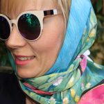 Water lilies Monet. Hand painted silk square scarf