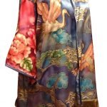 Hand painted silk kimono