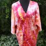 Red vibes. Hand dyed kimono.