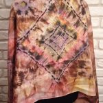 Beige symphony. Hand painted wool mousseline wrap.