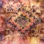 Beige symphony. Hand painted wool mousseline wrap.