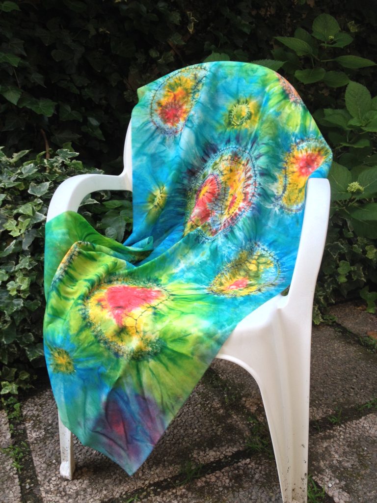 World of colors. Hand painted wrap