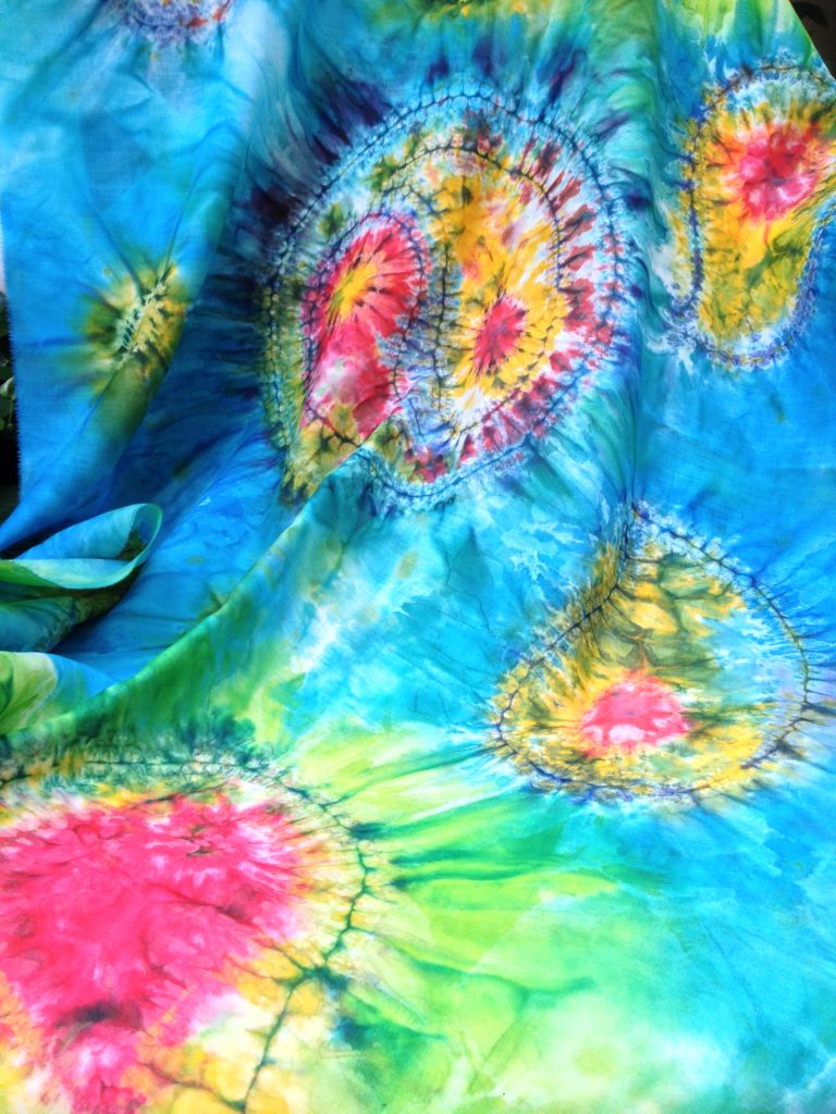 World of colors. Hand painted wrap