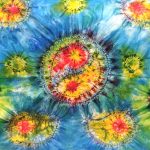 World of colors. Hand painted wrap