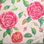 Rose garden. Hand painted silk scarf.