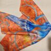 The magic creature. Hand painted silk square scarf.