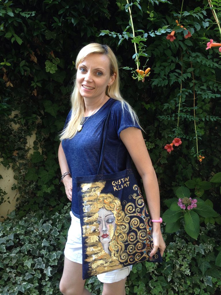 Hand painted shopper