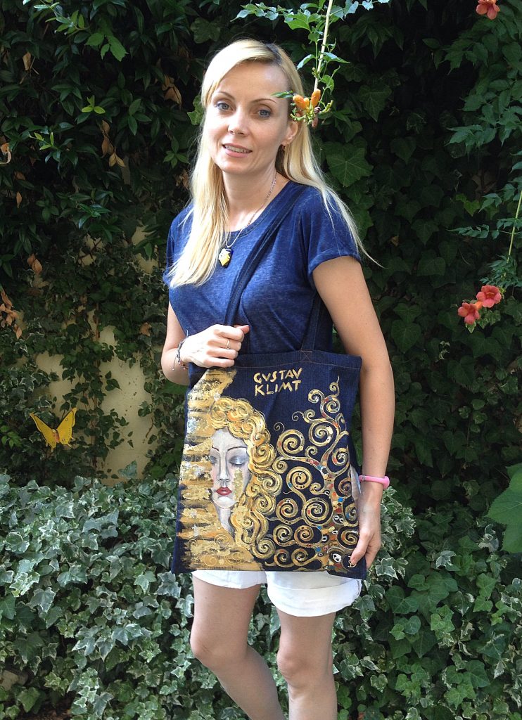 Hand painted shopper