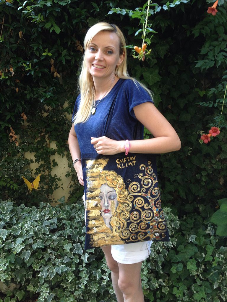 Hand painted shopper