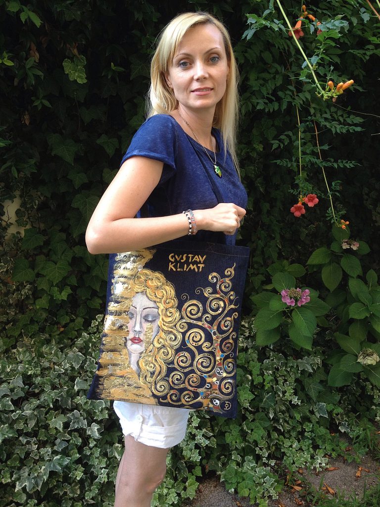 Hand painted shopper