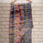 Flowers of the field. Hand painted silk scarf.