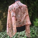 Arabesque. Hand painted 100% silk scarf