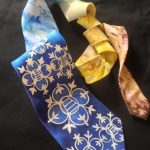 Verona. Hand painted men’s silk necktie.