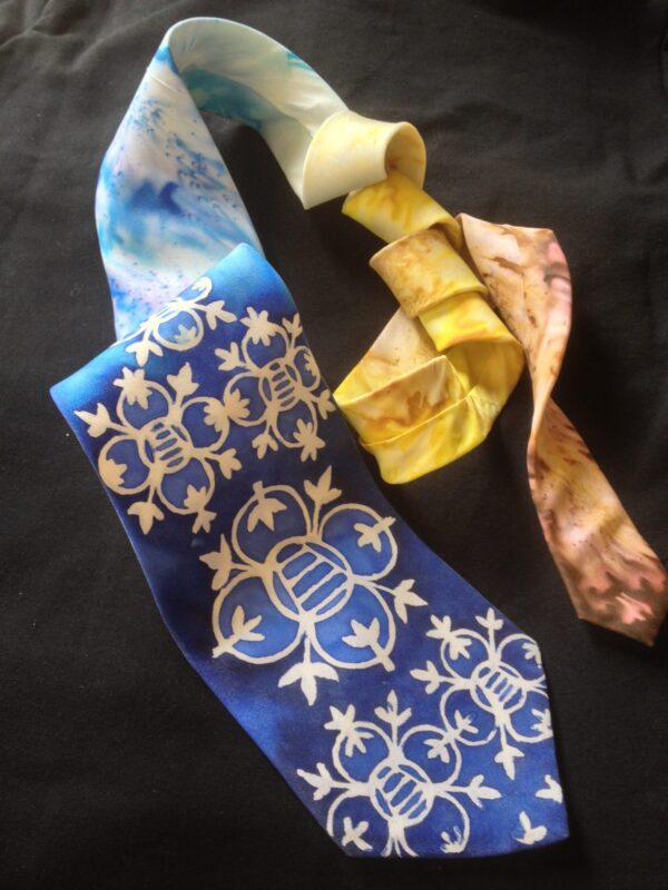 Verona. Hand painted men’s silk necktie.