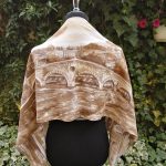 Ponte Pietra Verona. Hand painted 100% silk scarf