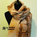 Ponte Pietra Verona. Hand painted 100% silk scarf