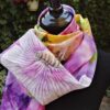 Spring. Hand painted silk scarf