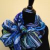 Waves. Hand painted 100% natural silk scarf