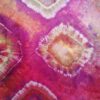 Shibori tie dye hand dyed long silk scarf. Original authentic accessory to combine modern outfit. Colorful accent of you look.