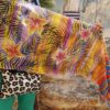 Hawaii Hand painted 100% silk scarf. Colourful summer accessory