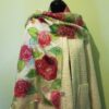 Red roses 100% silk hand painted scarf