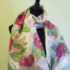Red roses 100% silk hand painted scarf