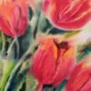 Red Tulips original watercolour painting